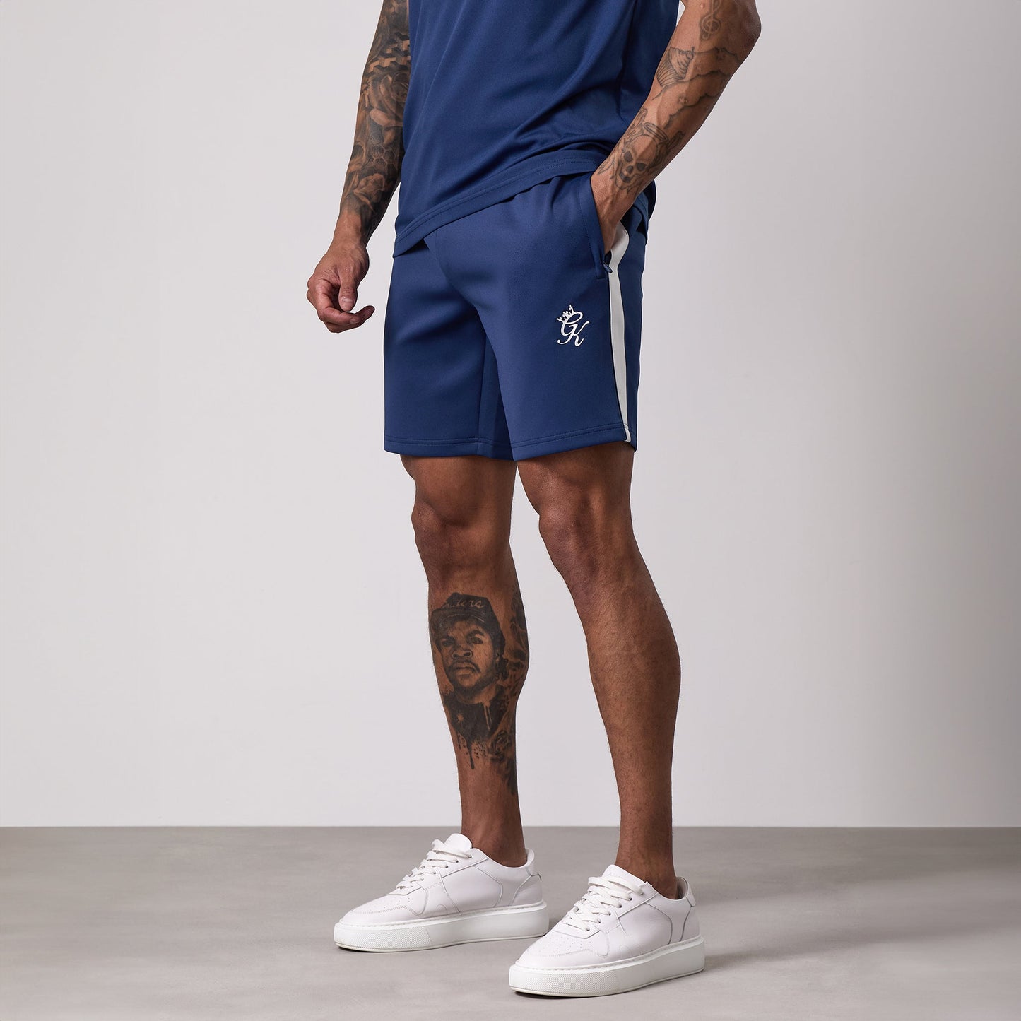 Gym King Core Plus Poly Short - Moonlight Blue