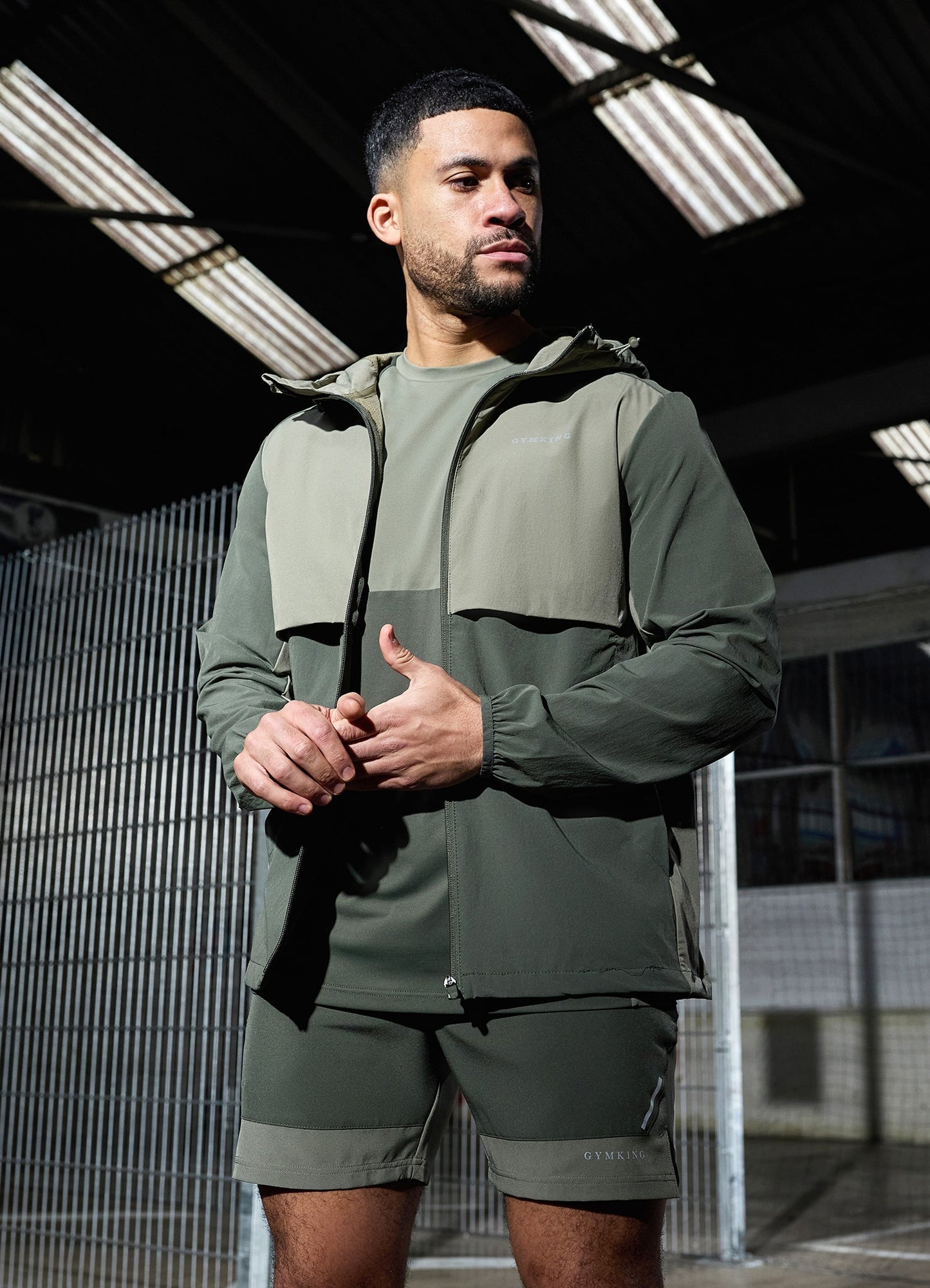 Gym King Advance Tracksuit Top - Khaki