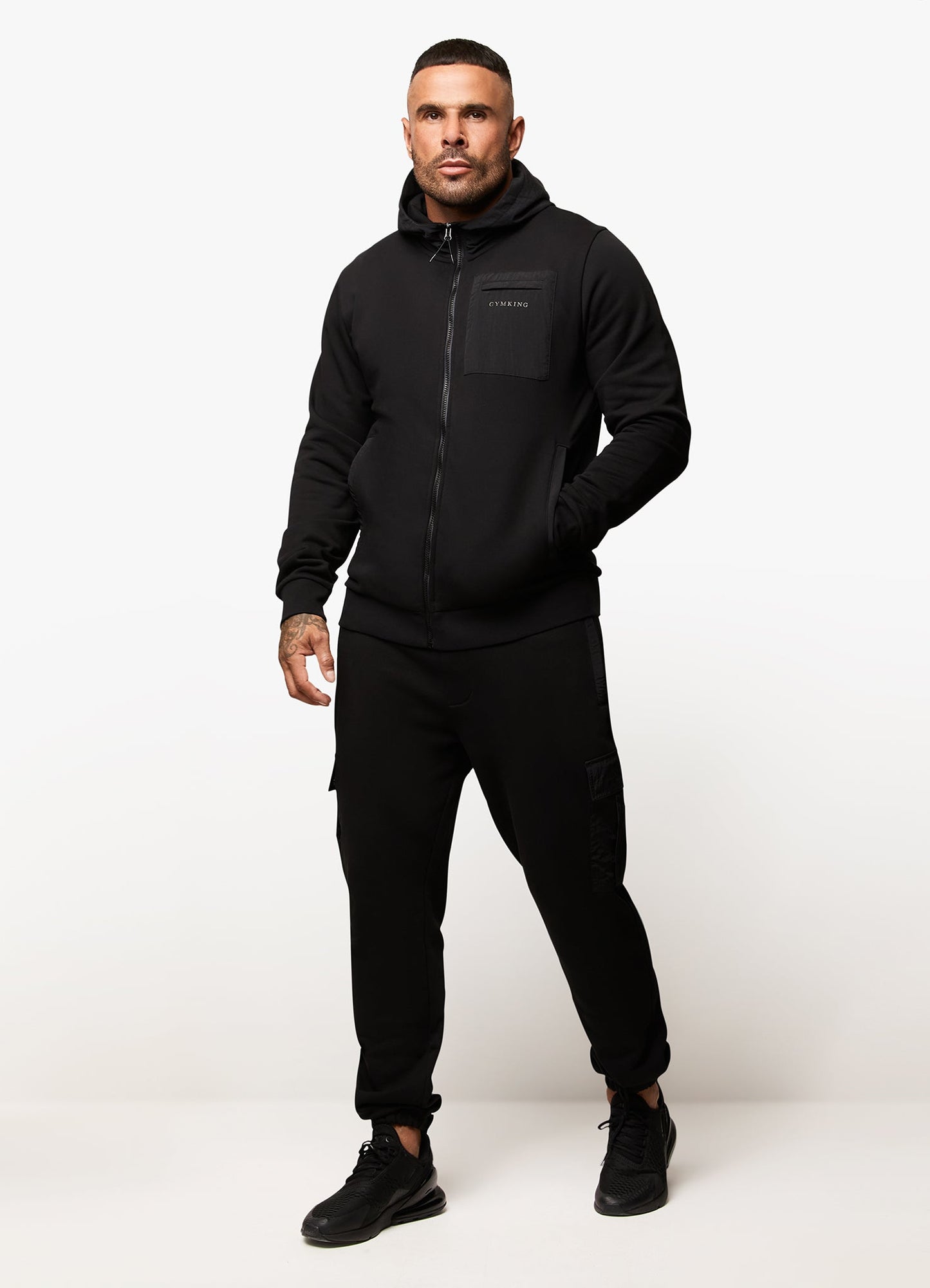 Gym King Eclipse FZ Hood - Black