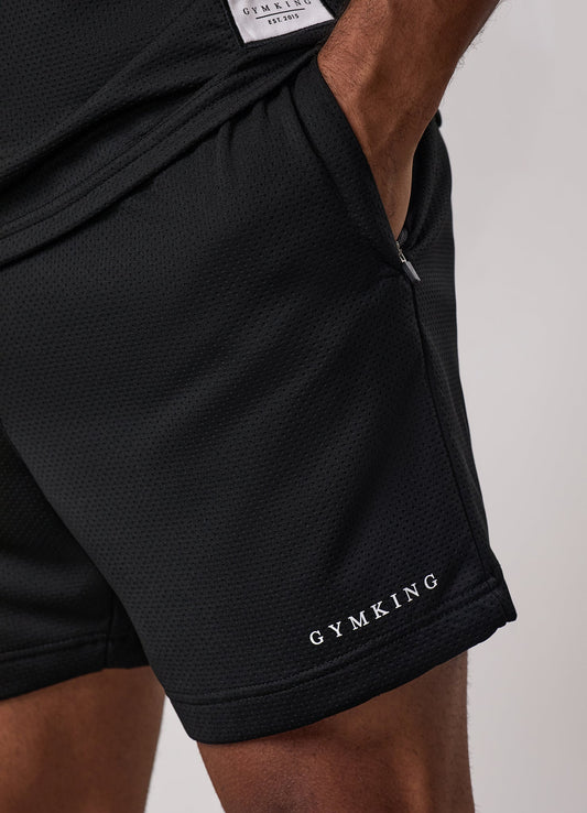 Gym King Brooklyn Mesh Short - Black
