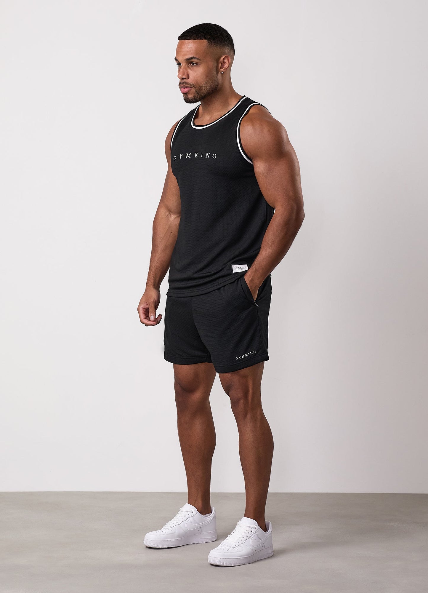 Gym King Brooklyn Mesh Short - Black