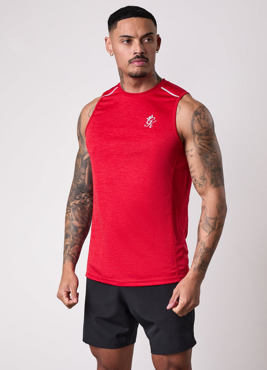 Gym King Element Vest - Pepper Red Marl