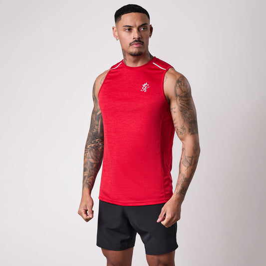 Gym King Element Vest - Pepper Red Marl