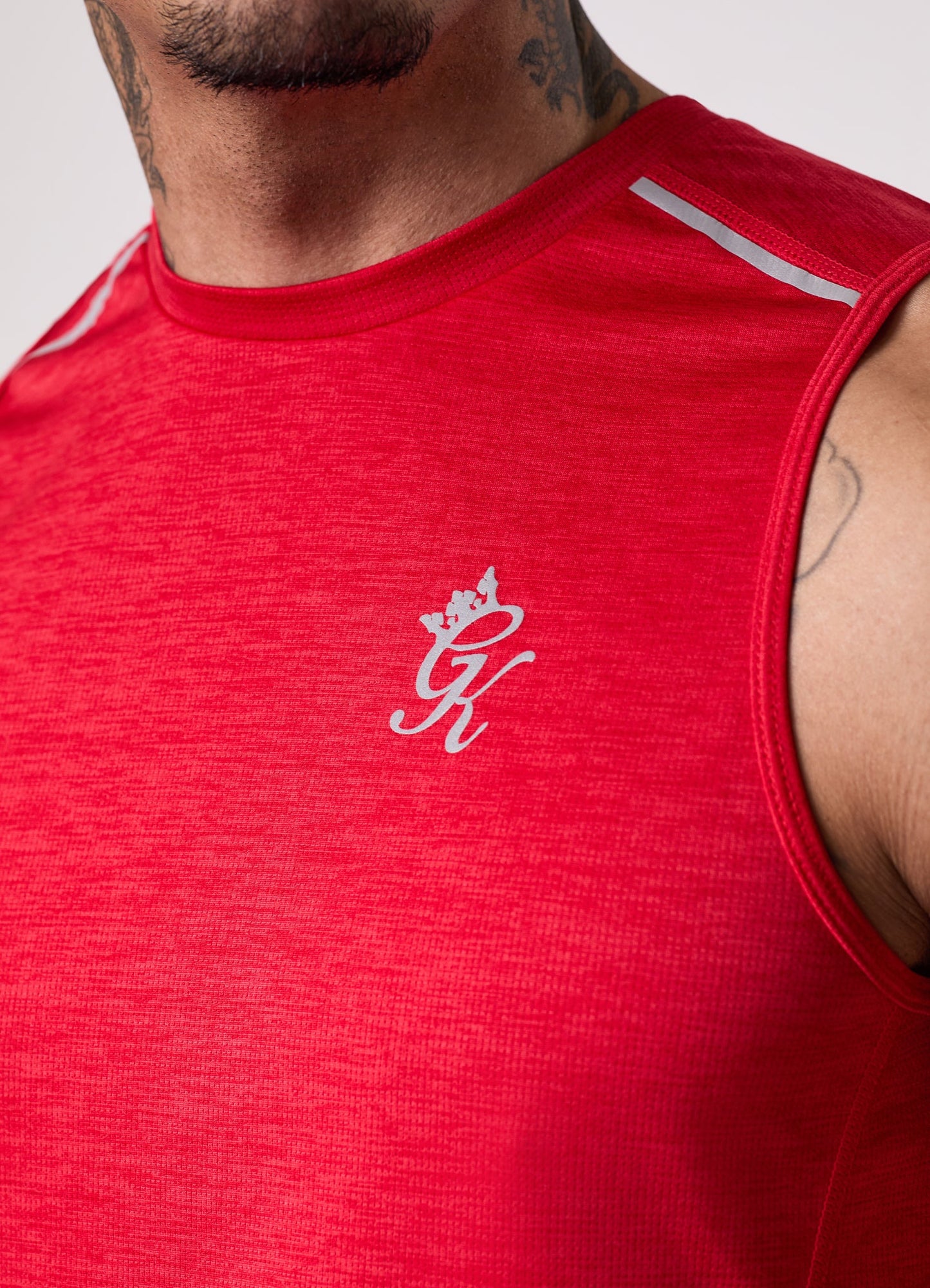 Gym King Element Vest - Pepper Red Marl