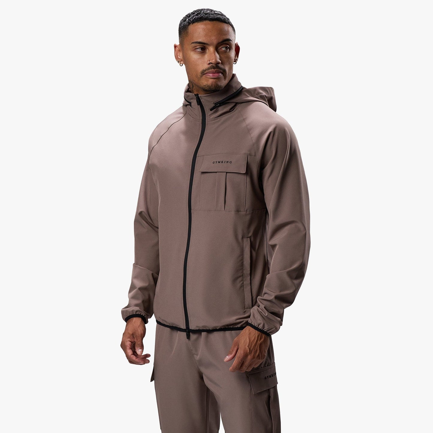 Gym King Mini Ripstop Woven Utility Jacket - Iron