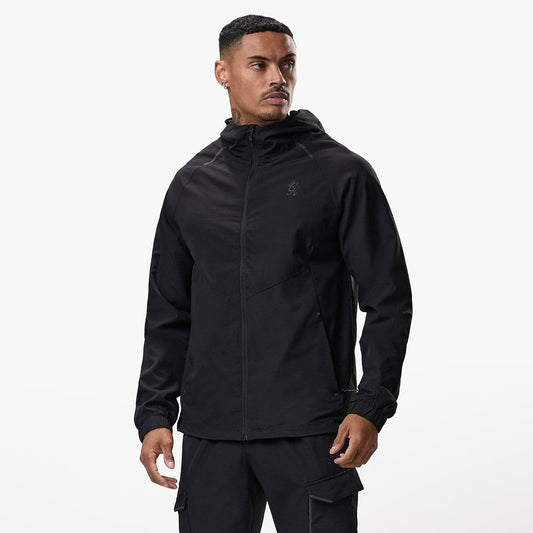 Gym King Elite Ripstop Tracksuit Top - Black