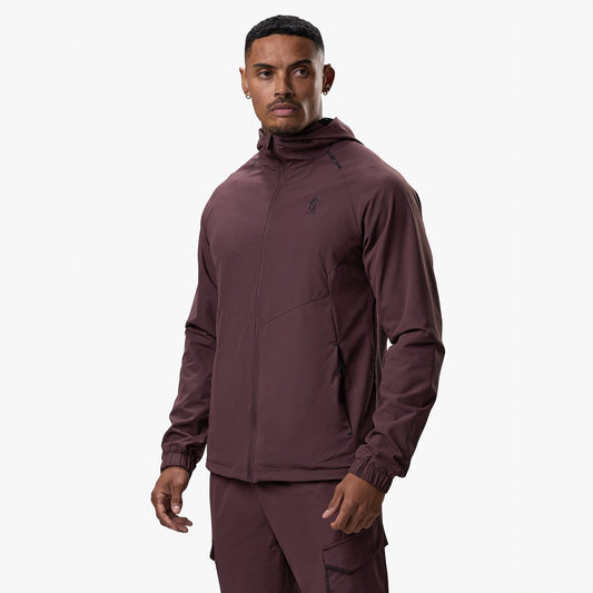 Gym King Elite Ripstop Tracksuit Top - Deep Plum