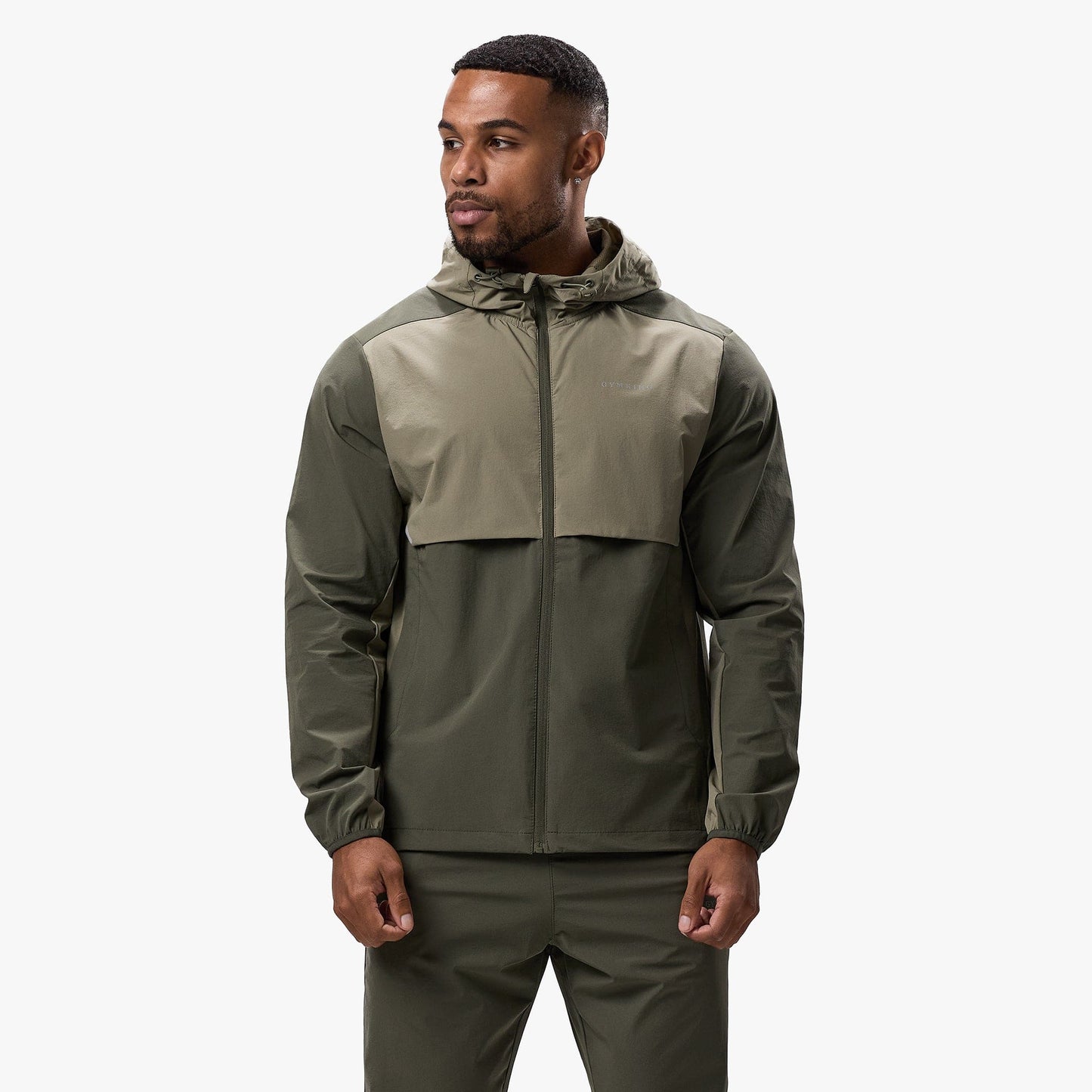Gym King Advance Tracksuit Top - Khaki