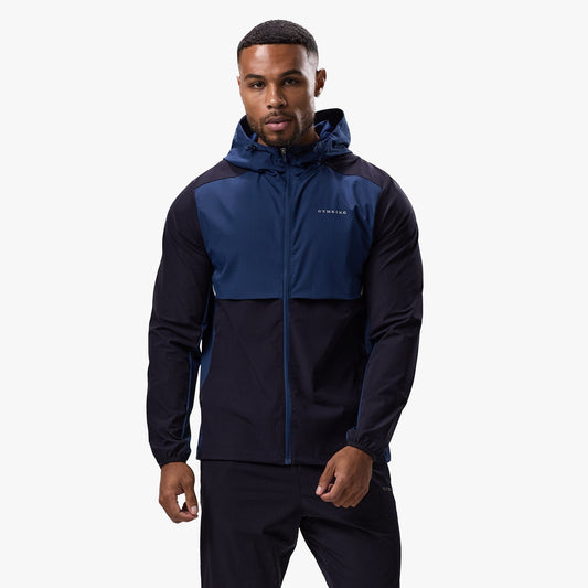 Gym King Advance Tracksuit Top - Navy/Estate Blue