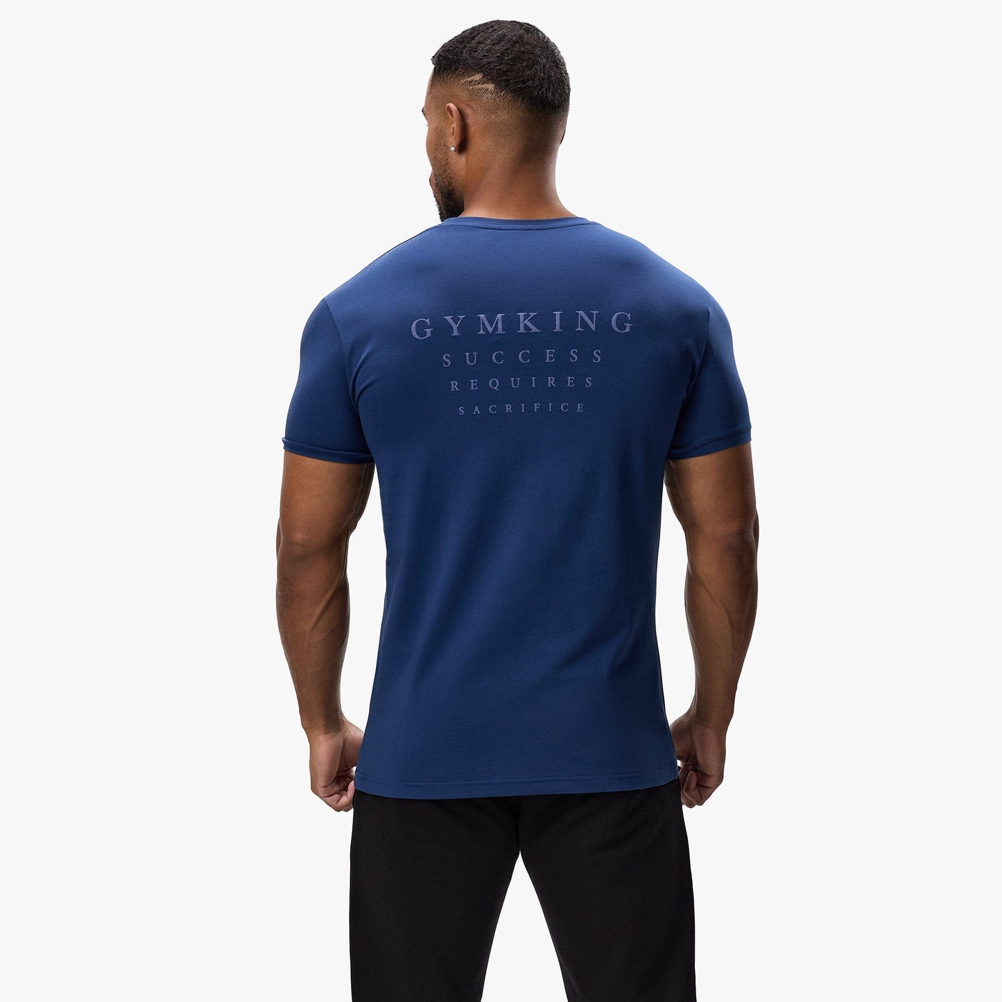Gym King Sacrifice Tee - Deep Cobalt