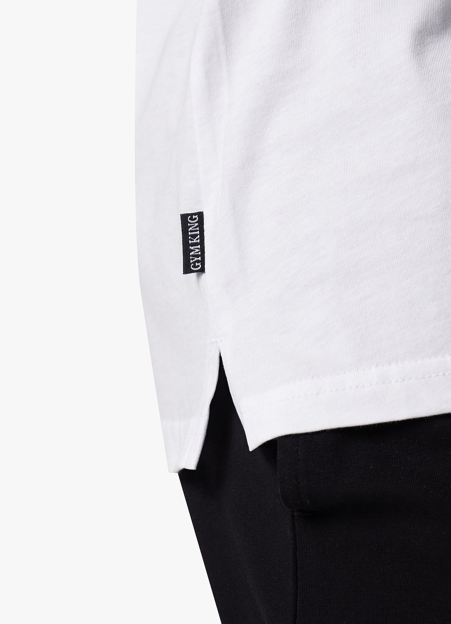 Gym King Fundamental Stringer Jersey Vest - White