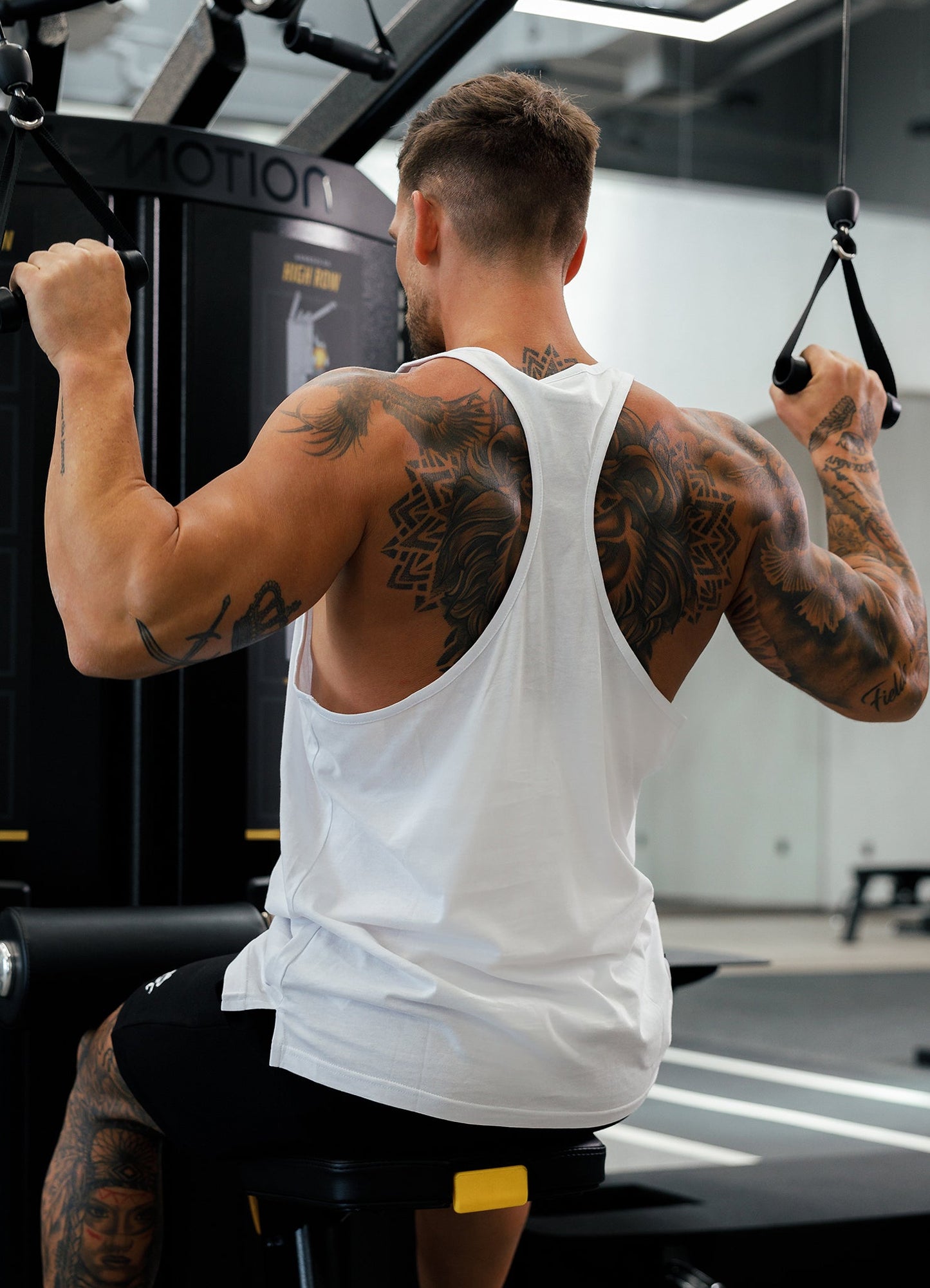 Gym King Fundamental Stringer Jersey Vest - White